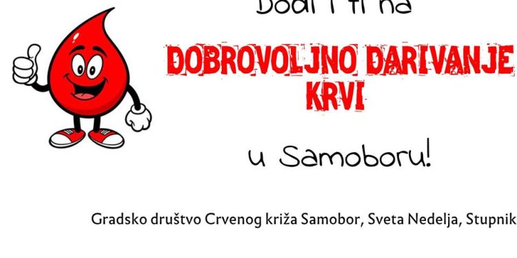 Darivanje krvi 2. i 3. siječnja