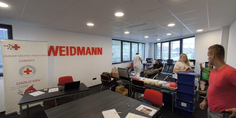 Darivanje krvi u tvrtki Weidmann