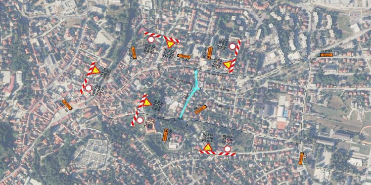 Zatvoren promet u Ulici Grič od ponedjeljka, 12. kolovoza