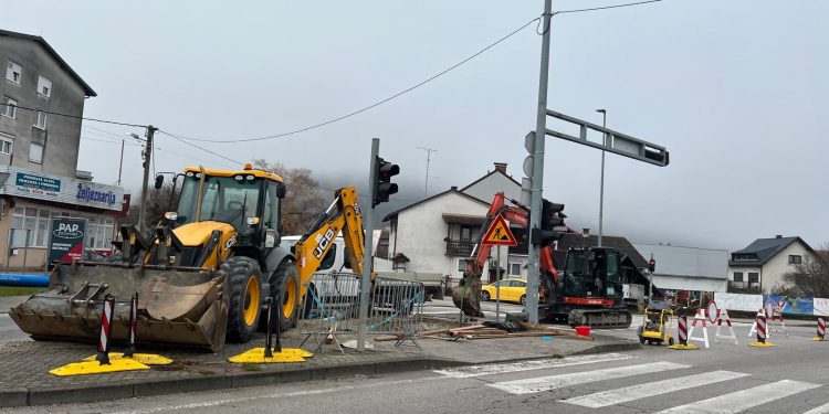 Radovi na križanju kod Ildaksa