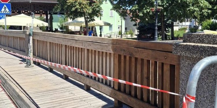 Radovi na održavanju mosta prema tržnici
