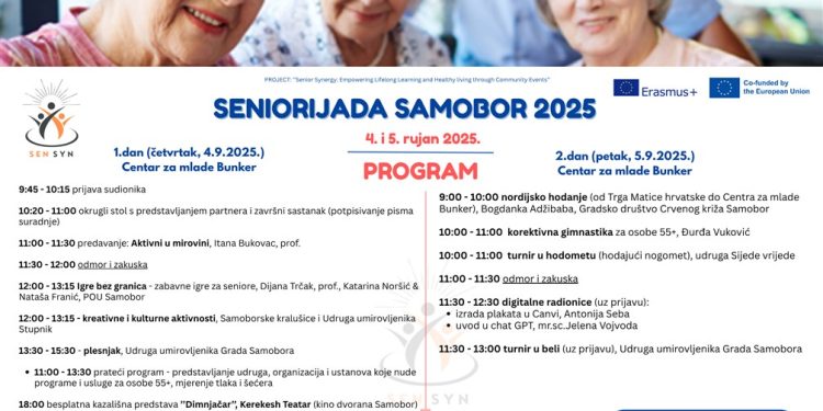 Uključite se u samoborsku Seniorijadu