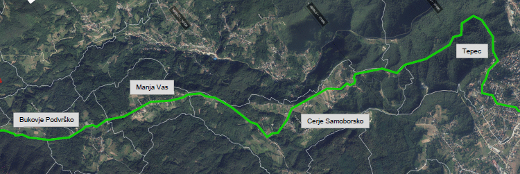 Zatvaranje ceste Prekrižje – Braslovje