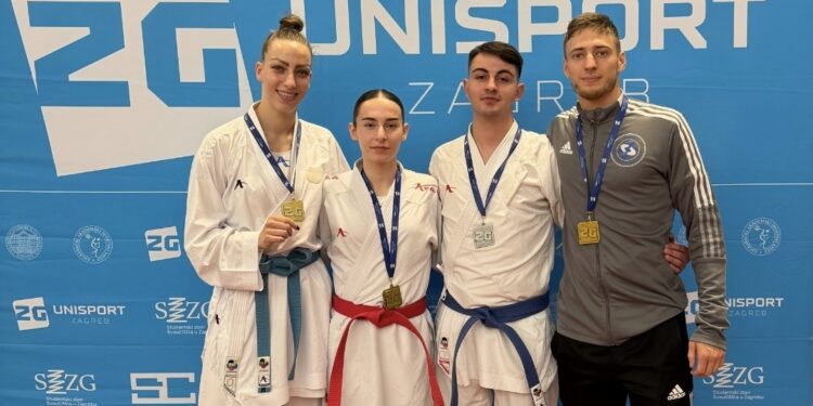 Tri zlata i srebro na prvenstvu Zagrebačkog sveučilišnog saveza